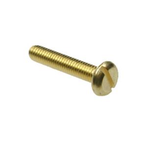 M3x10 Brass Pan Head Slotted Machine Screws